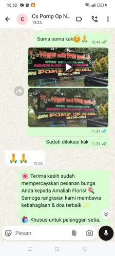 Testimonial Papan Bunga sukawaris